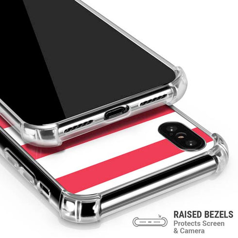 Nautical Stripes iPhone XS Max Clear Case